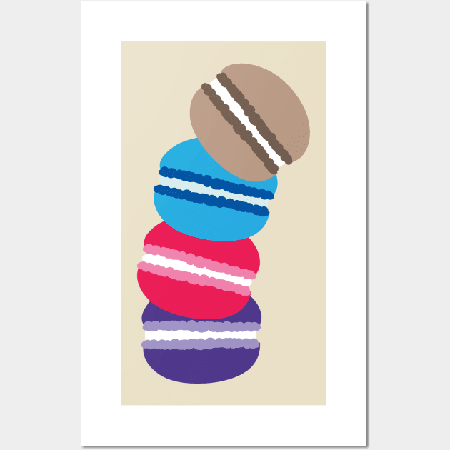 Colorful macaron Wall Art by CindyS